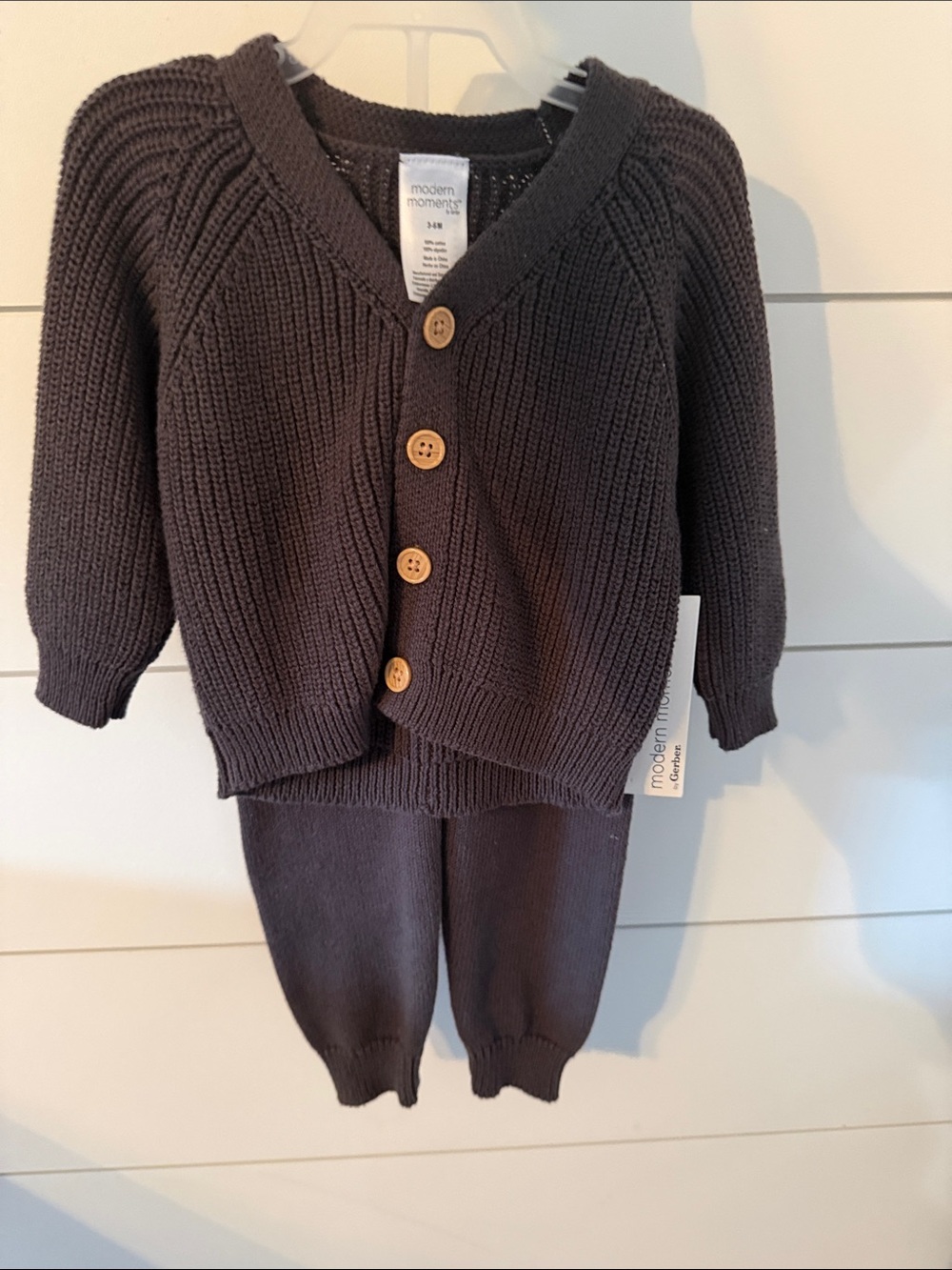 Modern Moments Knit Cardigan & Pants Set - 3-6 Months NWT